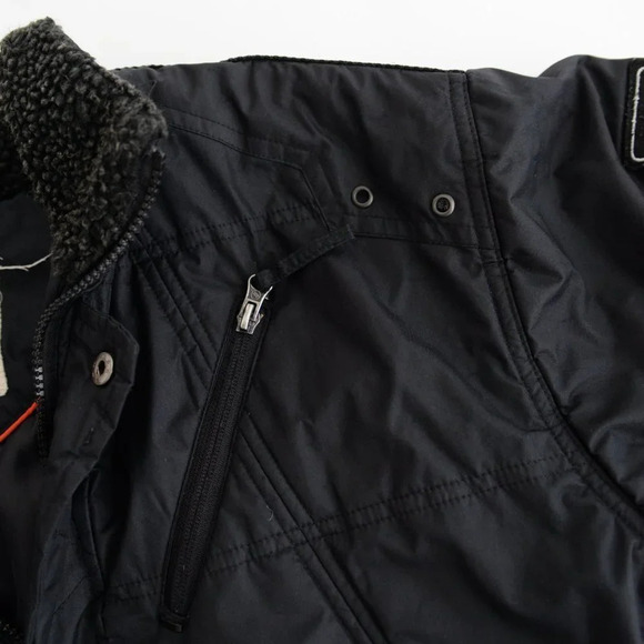 Vintage Route 66 Black Zip Up  Bomber Winter Coat Size Large - Picture 11 of 14